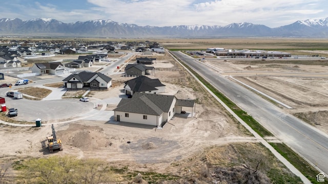 678 S Todd Ct, Grantsville, UT 84029 - bird's eye view featuring a residential view and a mountain view