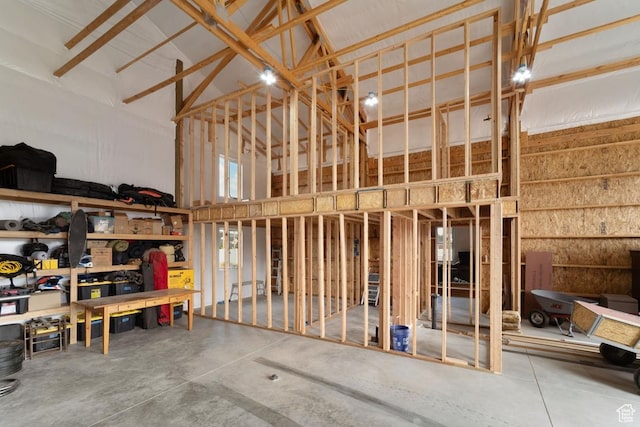 1806 S Summit Haven Dr Unit 1, Francis, UT 84036 - miscellaneous room with concrete flooring and a towering ceiling