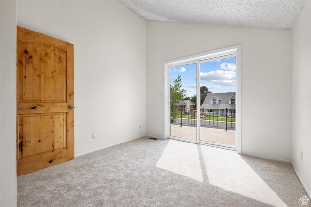 2328 W 300 N, Provo, UT 84601 - carpeted spare room with a textured ceiling and vaulted ceiling