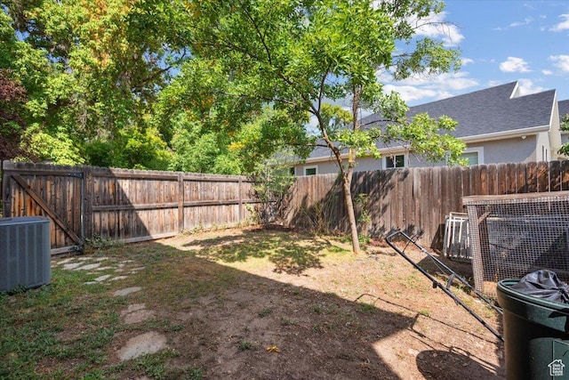 2328 W 300 N, Provo, UT 84601 - view of yard with central AC unit and a fenced backyard