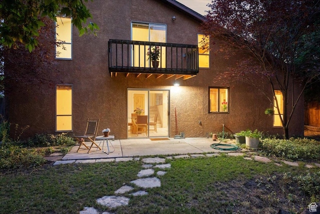 2328 W 300 N, Provo, UT 84601 - back of property featuring a patio, a balcony, and stucco siding