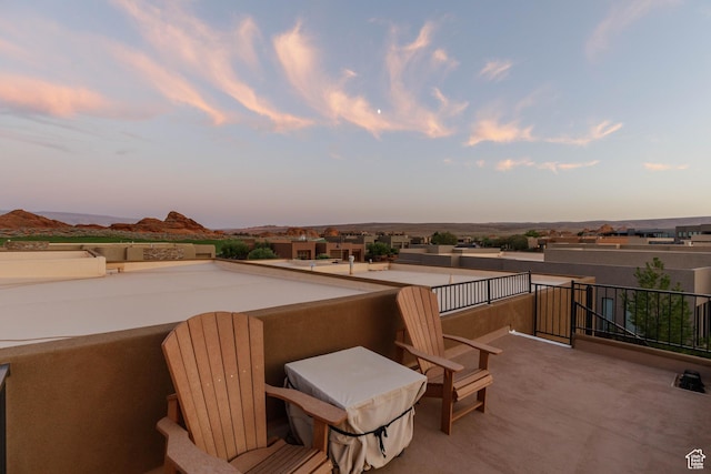 3318 S Red Rock Way, Hurricane, UT 84737 - view of patio featuring a balcony and a residential view