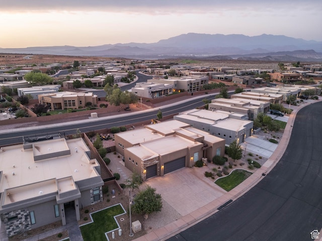 3318 S Red Rock Way, Hurricane, UT 84737 - birds eye view of property with a residential view and a mountain view