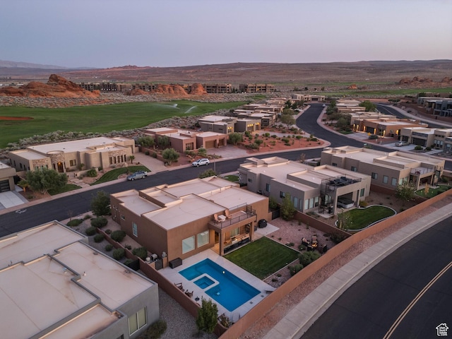 3318 S Red Rock Way, Hurricane, UT 84737 - drone / aerial view with a mountain view