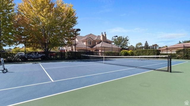 643 W Ridgewood Cir, Farmington, UT 84025 - view of tennis court with community basketball court and fence