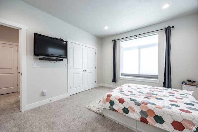 668 S 400 E, Clearfield, UT 84015 - bedroom with light carpet, recessed lighting, and baseboards