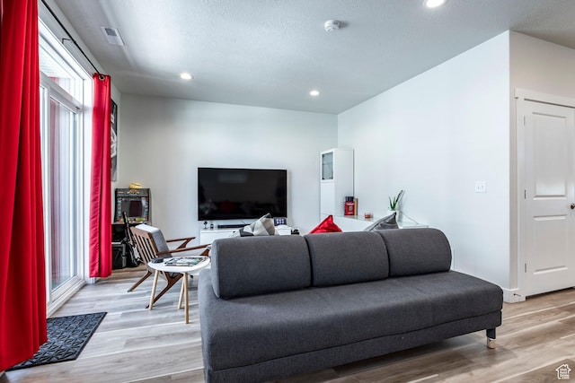 668 S 400 E, Clearfield, UT 84015 - living area with healthy amount of natural light, light wood-style floors, and recessed lighting