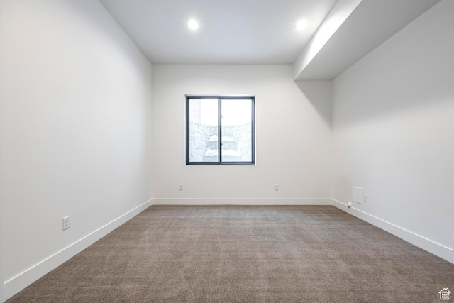 656 N E Capitol St, Salt Lake City, UT 84103 - empty room featuring carpet and recessed lighting