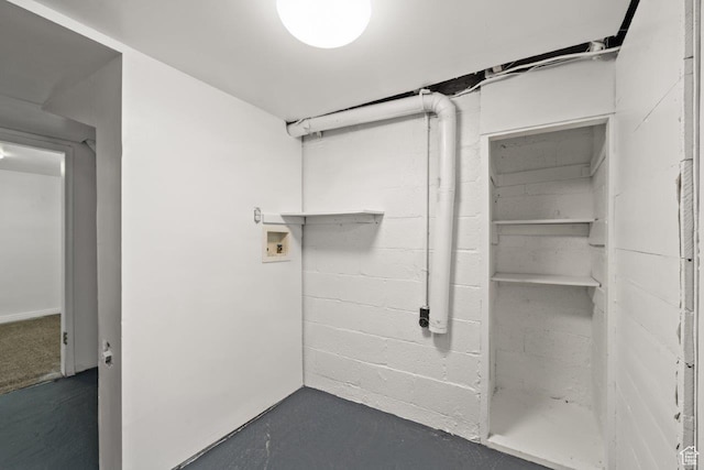 37 N Lakeview Dr, Clearfield, UT 84015 - unfinished basement with concrete block wall