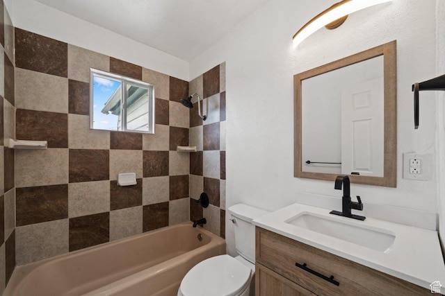 37 N Lakeview Dr, Clearfield, UT 84015 - full bathroom featuring tub / shower combination, vanity, and toilet