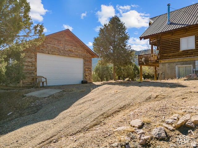 4245 S Artifact Dr, Cedar City, UT 84720 - exterior space with an outbuilding and a garage