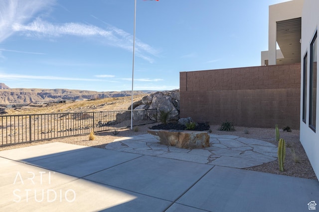 627 S 1800 W, Hurricane, UT 84737 - view of patio / terrace with a mountain view