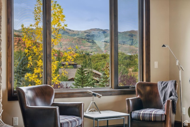 3608 Sun Ridge Dr, Park City, UT 84060 - living area featuring a mountain view