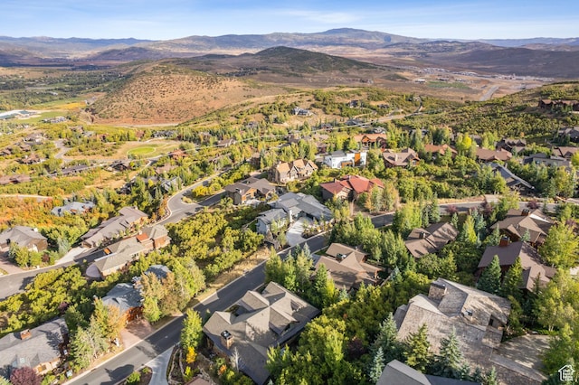 3608 Sun Ridge Dr, Park City, UT 84060 - birds eye view of property with a residential view and a mountain view
