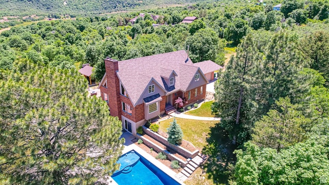 410 S Woodland Hills Dr, Woodland Hills, UT 84653 - birds eye view of property featuring a view of trees