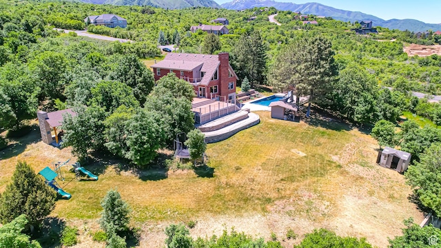 410 S Woodland Hills Dr, Woodland Hills, UT 84653 - bird's eye view with a mountain view