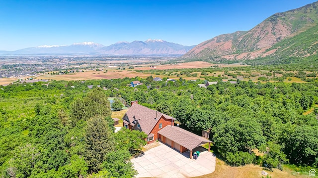 410 S Woodland Hills Dr, Woodland Hills, UT 84653 - birds eye view of property with a mountain view
