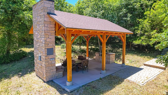 410 S Woodland Hills Dr, Woodland Hills, UT 84653 - view of home's community with a patio and a gazebo