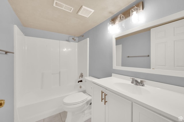 1052 S 350 E, Payson, UT 84651 - full bath with vanity, toilet, tile patterned floors, and tub / shower combination