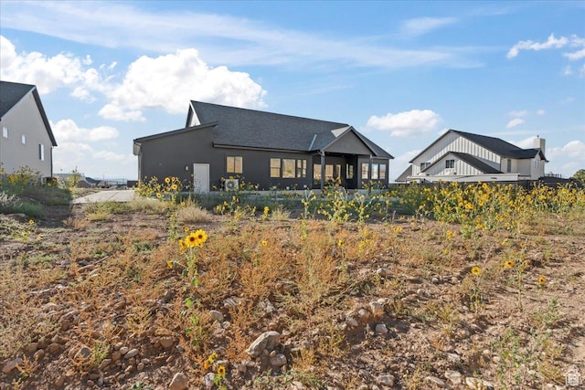 view of rear view of property