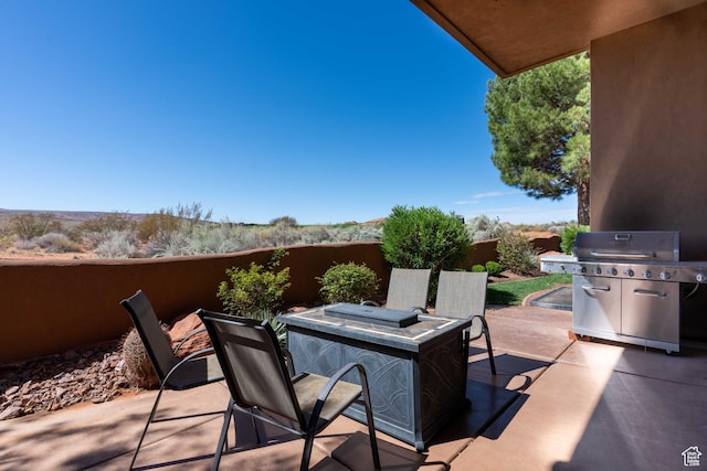 4985 W Boulder Vw, Hurricane, UT 84737 - view of patio / terrace with area for grilling