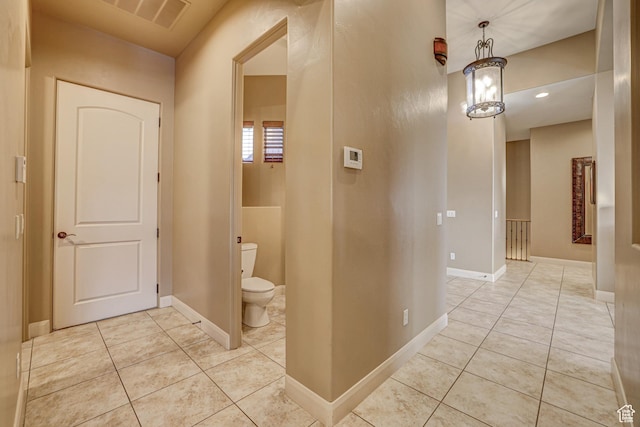 4985 W Boulder Vw, Hurricane, UT 84737 - bathroom featuring baseboards, visible vents, toilet, and tile patterned flooring