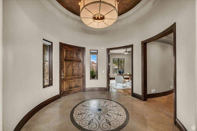 2196 W Long Sky Dr, St George, UT 84770 - entryway featuring baseboards and a raised ceiling