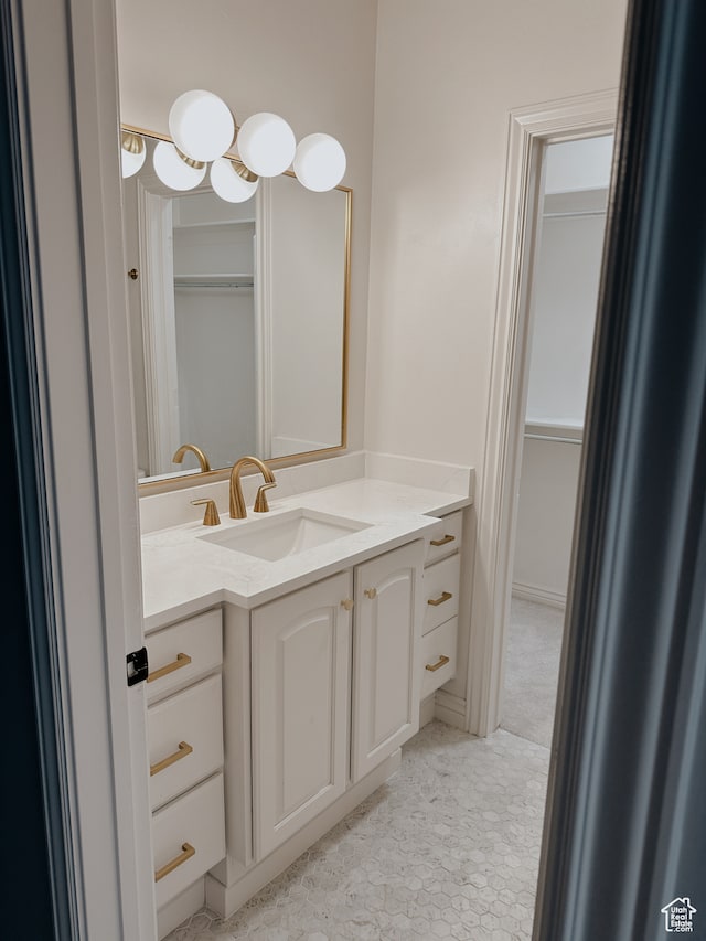bathroom with vanity