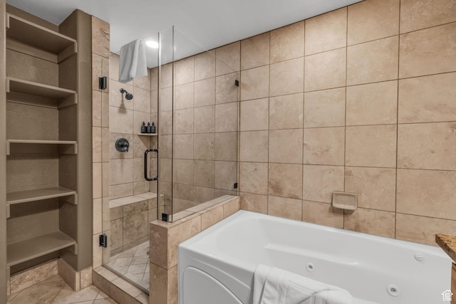 2669 Canyons Resort Dr Unit 206Abc, Park City, UT 84098 - full bath with a stall shower, a whirlpool tub, and tile patterned floors
