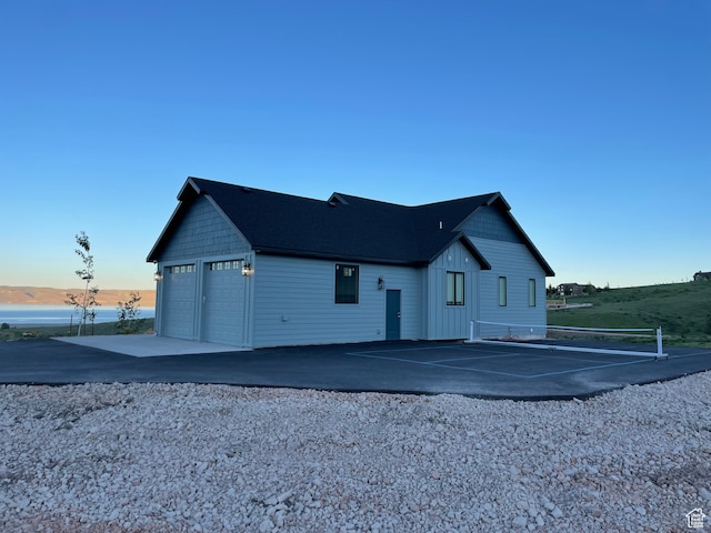544 Lotus Dr, Fish Haven, ID 83287 - exterior space with a garage