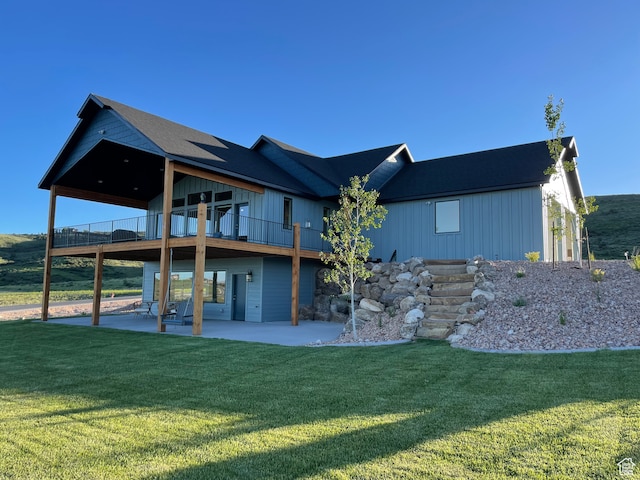 544 Lotus Dr, Fish Haven, ID 83287 - back of house with a patio and a yard