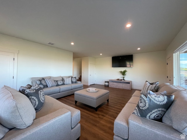 544 Lotus Dr, Fish Haven, ID 83287 - living room with dark wood-type flooring