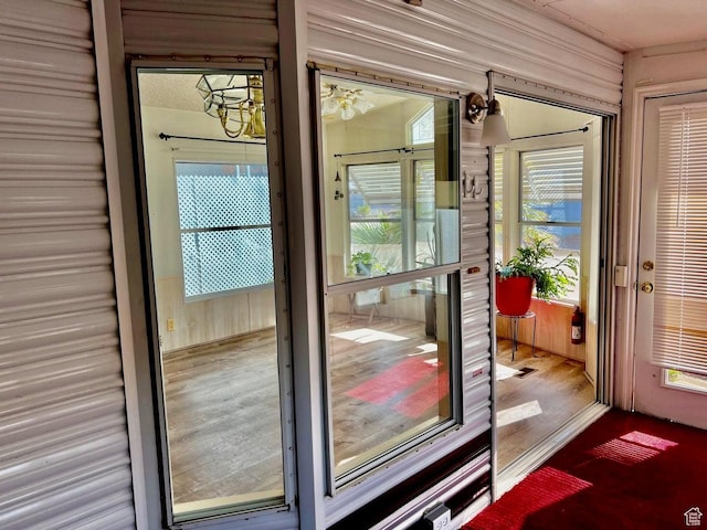 448 E Telegraph # 26, Washington, UT 84780 - doorway to outside featuring wood finished floors