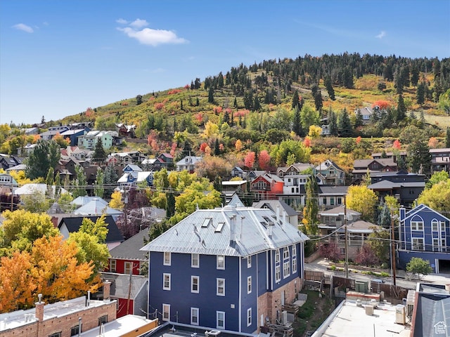 424 Park Ave Unit D, Park City, UT 84060 - aerial view of residential area featuring a forest