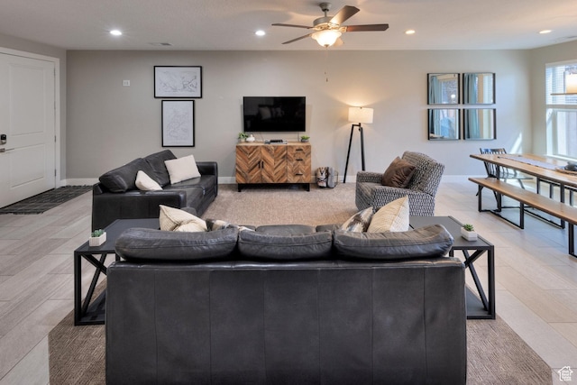 420 N 600 W, Moab, UT 84532 - living room with a ceiling fan and recessed lighting