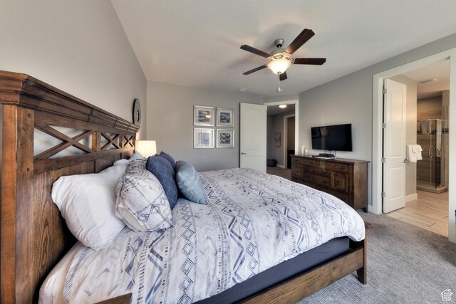 420 N 600 W, Moab, UT 84532 - bedroom featuring light carpet and ceiling fan