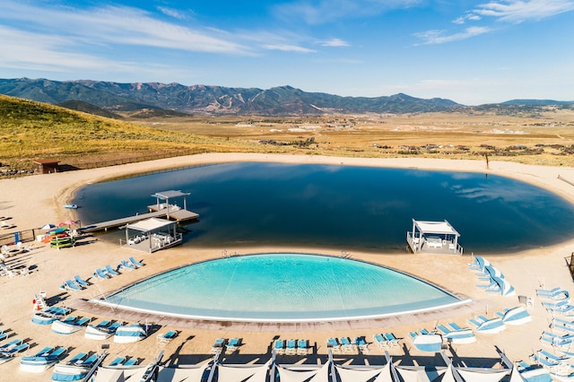 7165 Painted Valley Pass Unit 54, Park City, UT 84098 - community pool featuring a water and mountain view