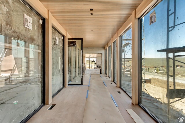 7165 Painted Valley Pass Unit 54, Park City, UT 84098 - unfurnished sunroom with wooden ceiling
