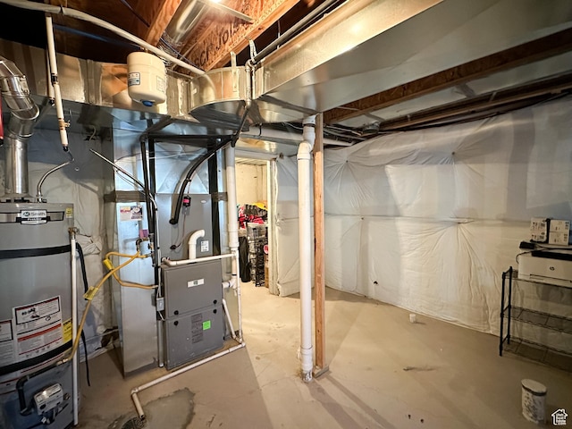 2142 W 3100 S, West Haven, UT 84401 - utility room with heating unit and secured water heater