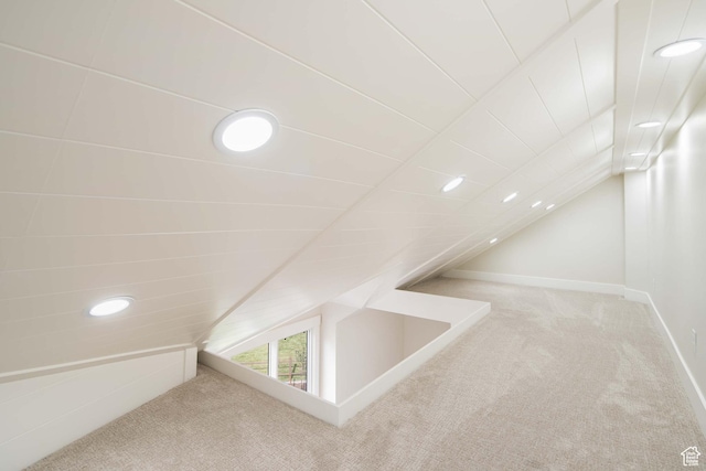 715 E 1700 N, Mapleton, UT 84664 - stairway with lofted ceiling and carpet flooring