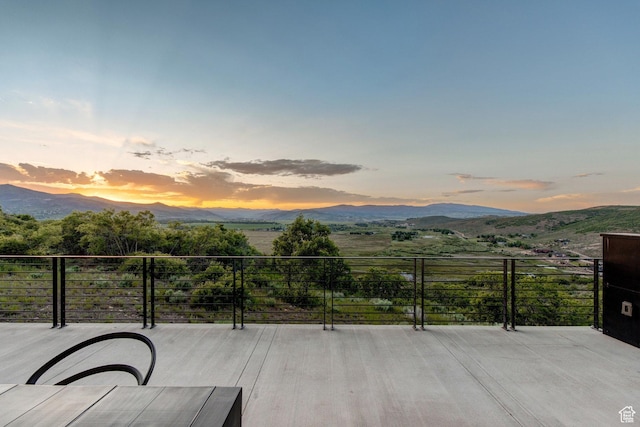 27 Normans Way, Park City, UT 84060 - view of patio / terrace with a mountain view