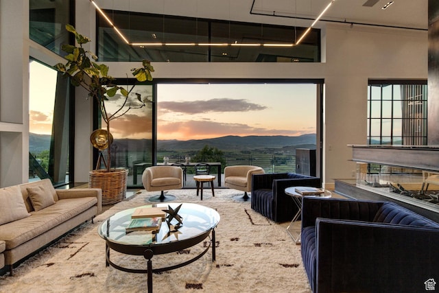 27 Normans Way, Park City, UT 84060 - living area with a mountain view and a towering ceiling