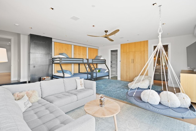 27 Normans Way, Park City, UT 84060 - living room featuring baseboards and a ceiling fan