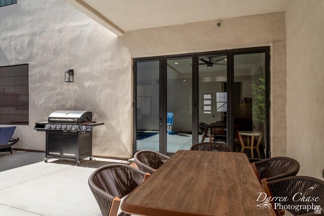 1460 S Windsor Pkwy Unit 5, Hurricane, UT 84737 - view of patio with outdoor dining space and grilling area