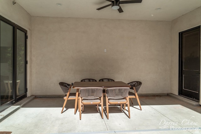 1460 S Windsor Pkwy Unit 5, Hurricane, UT 84737 - interior space featuring outdoor dining space and ceiling fan
