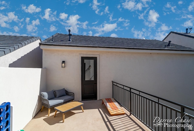 1460 S Windsor Pkwy Unit 5, Hurricane, UT 84737 - view of exterior entry featuring stucco siding and a balcony