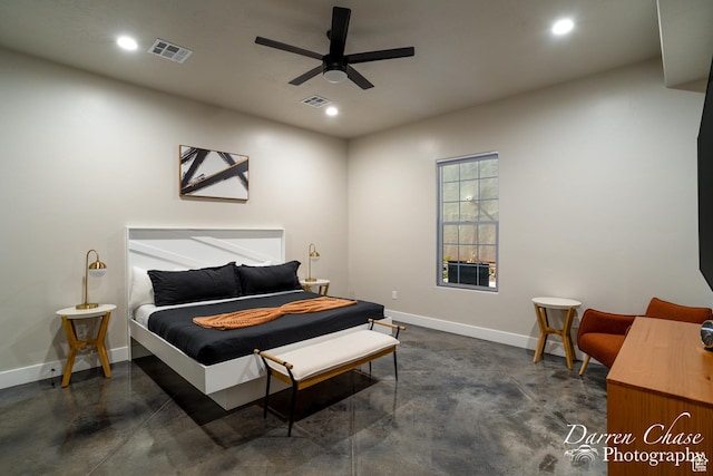 1460 S Windsor Pkwy Unit 5, Hurricane, UT 84737 - bedroom featuring recessed lighting, finished concrete flooring, and baseboards