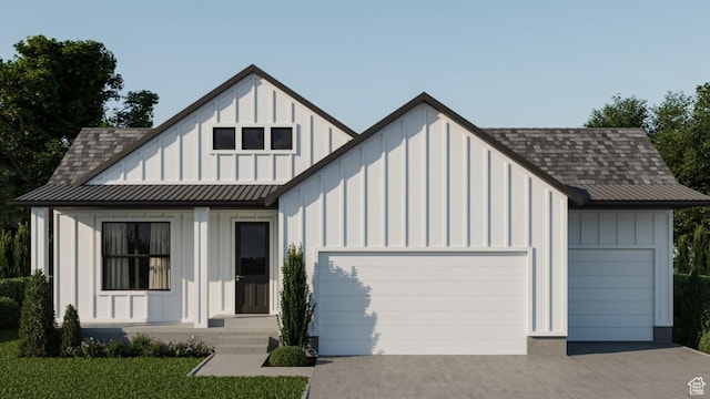 477 W 1860 N Unit 343, Tooele, UT 84074 - modern farmhouse featuring concrete driveway, board and batten siding, and a garage