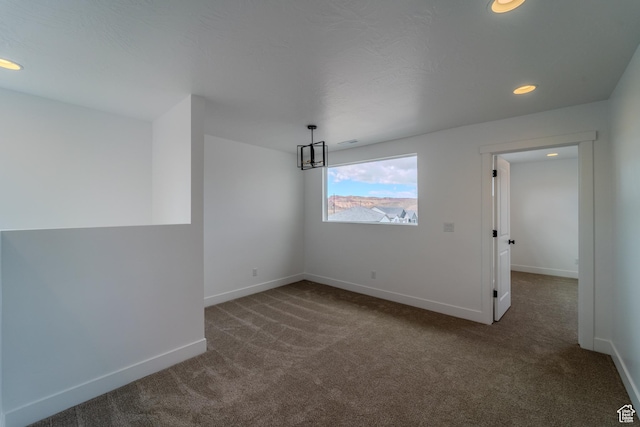 3377 W Palomar, Hurricane, UT 84737 - carpeted spare room featuring recessed lighting, visible vents, and baseboards