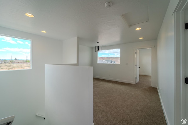 3377 W Palomar, Hurricane, UT 84737 - hall with recessed lighting, baseboards, and carpet